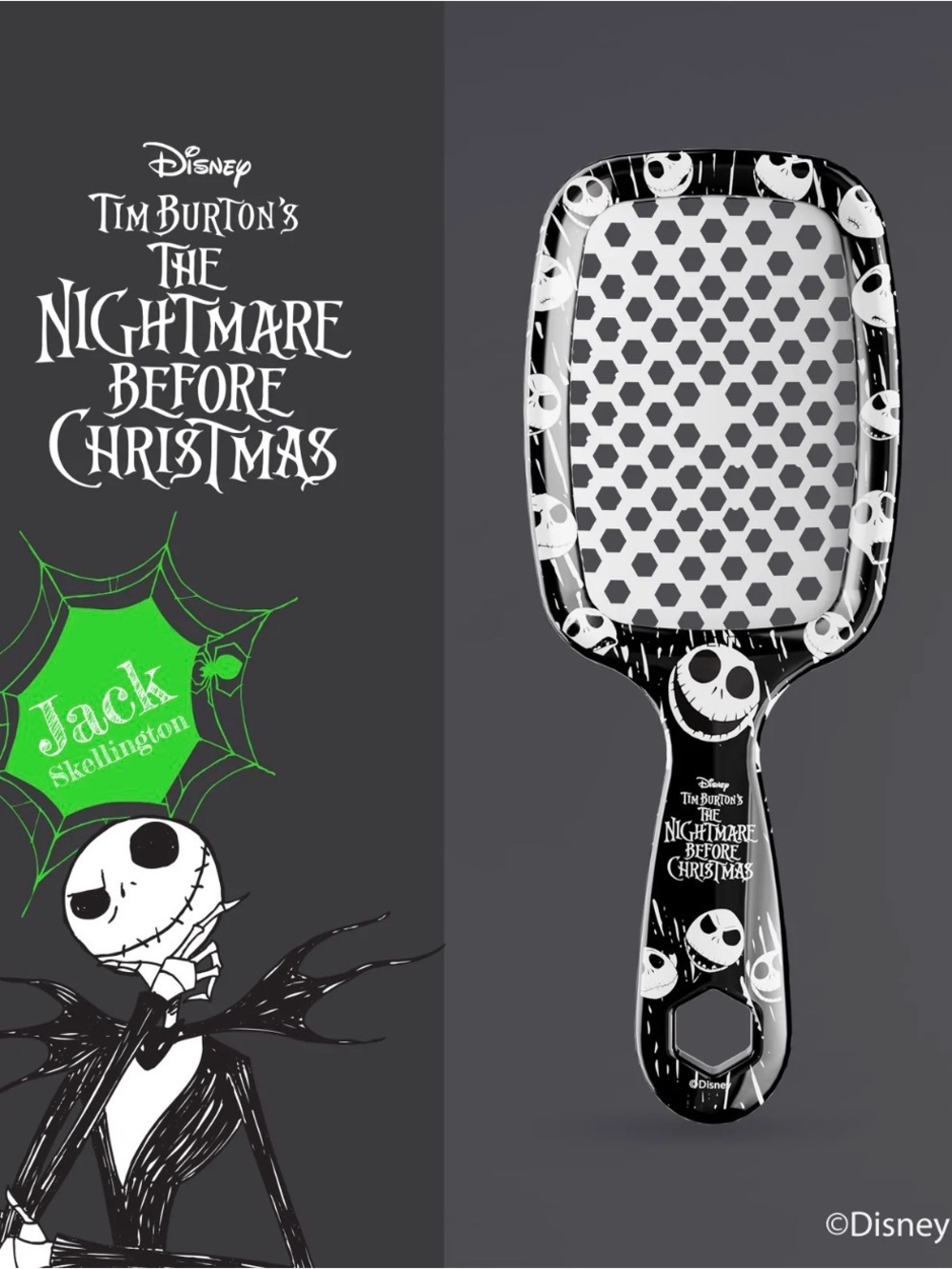 UNbrush New limited edition Black Glow Disney x Nightmare before Christmas